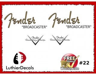 Fender Broadcaster Guitar Decal #22